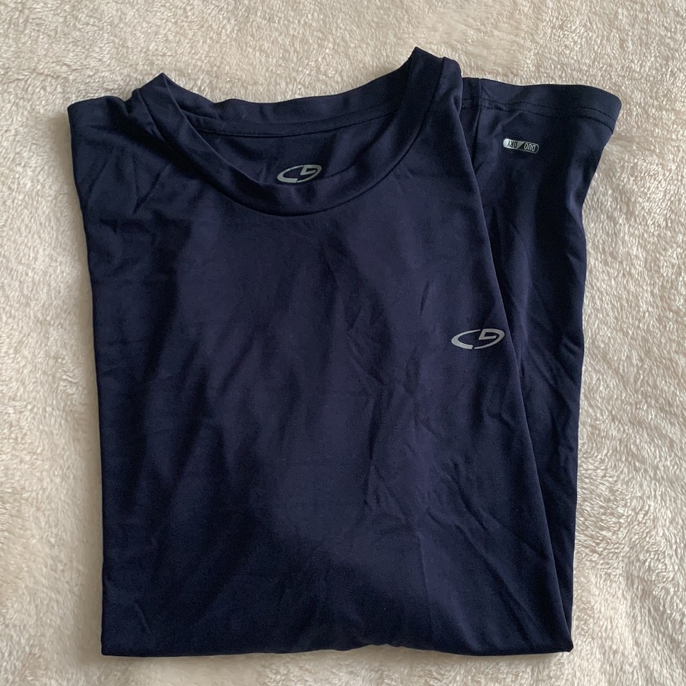 Champion duo dry athletic shirt navy blue